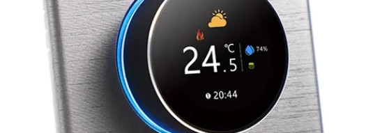 Терморегулятор для теплого пола BT12 16A/5A с WiFi - сталь