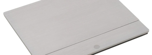 Выдвижной розеточный блок - 4 модуля - алюминий