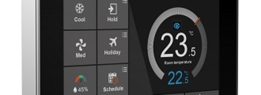 Термостат для фанкойлов с WiFi - черный/серебристый