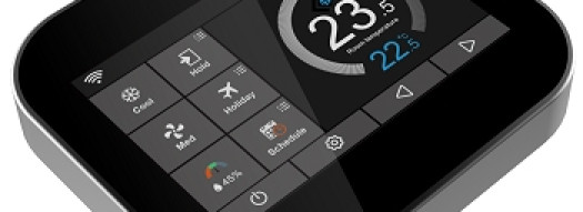 Термостат для фанкойлов с WiFi - черный/серебристый