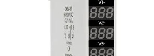 Цифровой вольтметр трехфазный NV-3P на DIN-рейку - GEYA