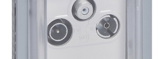 Розетка TV-SAT - Plexo IP55 - серый