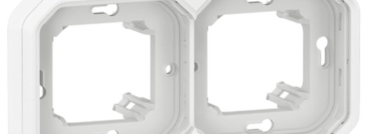 Рамка 2 поста, горизонтальная - Plexo IP55 - белый